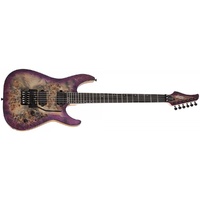 Schecter C-6 Pro Electric Guitar Aurora Burst Floyd Rose Fact 2nd w/ warranty