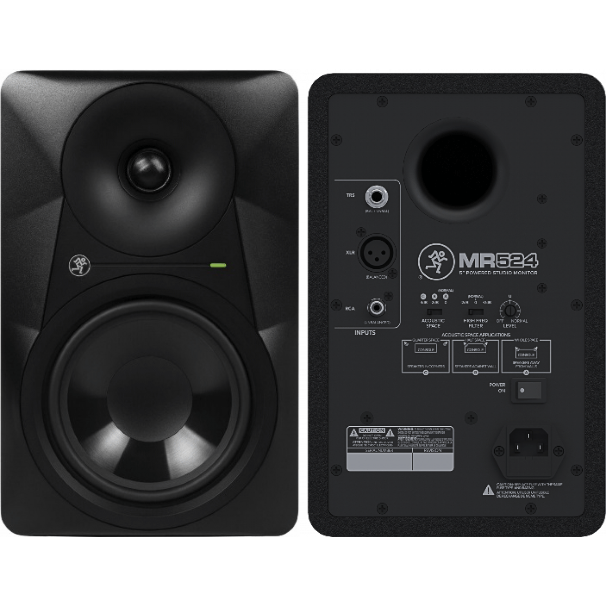 B-WARE Mackie MR524 Aktiver Nahfeldmonitor Nearfield Studio Lautsprecher 50 Watt