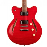 Hofner Verythin  Special Edition Electric Guitar - Transparent Red