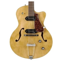 Godin 5th Avenue CW Kingpin II - Natural - Hollowbody Electric Guitar with Hard Case