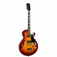Godin Montreal Premiere Supreme Lightburst Flame HG Semi-Hollow Electric Guitar