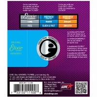Elixir 11100 80/20 Acoustic Guitar Strings  POLYWEB Coating, Medium 13-56