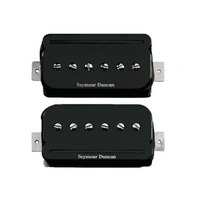 Seymour Duncan P-Rails Pickup Set LP with Triple Shot mounting rings Black
