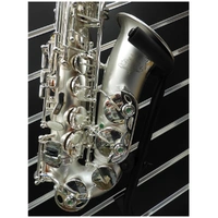 Linley  Alto Saxophone W/ High F# Key Sandblasted Silver Made in Taiwan