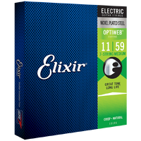 Elixir 19106 Optiweb Electric Guitar Strings - .011-.059 Medium 7-string
