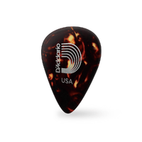 D'Addario Shell-Color Celluloid Guitar Picks, 25 pack, Extra Heavy
