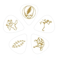 D'Addario Grateful Dead Icons, White ¶ÿCelluloid, Medium