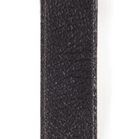 D'Addario Slim Garment Leather Guitar Strap, Black