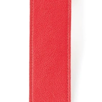 D'Addario Slim Garment Leather Guitar Strap, Red