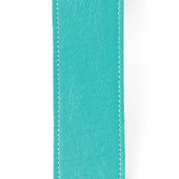 D'Addario Slim Garment Leather Guitar Strap, Teal