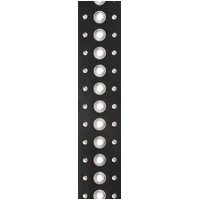 D'Addario Metal Collection Leather Guitar Strap, Grommet 1