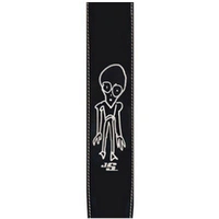 Planet Waves Joe Satriani Leather Guitar Strap Grey Man 25LS-JS2
