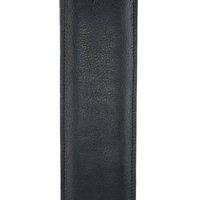 D'Addario Padded Garment Leather Guitar Strap, Black