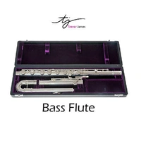 Trevor James Bass Flute Silver Plate, Solid Silver Lip Plate and Riser with Case 
