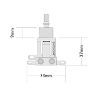 Switchcraft Short Straight Toggle Switch  - Made in the USA