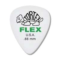 Dunlop Tortex Flex Standard 0.88mm Green Guitar Picks - 4 picks