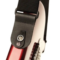 D'addario Planet Waves 50F05-RL Pad Lock Guitar Strap, Black 