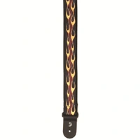 D'Addario Hot Rod Flame Guitar Strap, Red