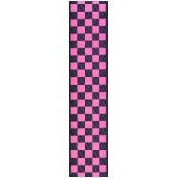 D'Addario Woven Guitar Strap, Black/Pink Checker Pattern