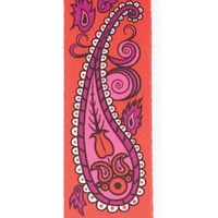 D'Addario Joe Satriani Guitar Strap, Paisley Red