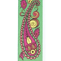 D'Addario Joe Satriani Guitar Strap, Paisley Green