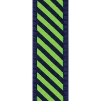 D'Addario Polypropylene Guitar Strap w/ Stripe Jacquard, Green