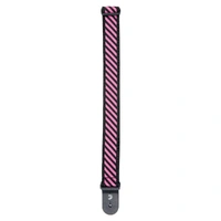 D'Addario Polypropylene Guitar Strap w/ Stripe Jacquard, Pink