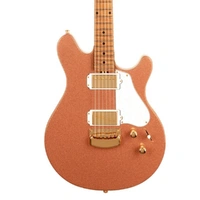 Ernie Ball Music Man Valentine Electric Guitar - Pink Champagne Sparkle