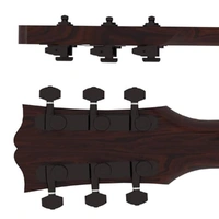 Hipshot 6K2EL0B Guitar Tuner Upgrade Kits (3+3 Headstocks,) Black