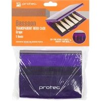 Protec A253TG Bassoon Reed Case, Transparent Grape