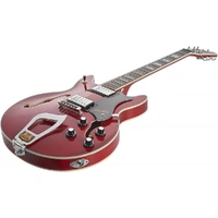 Hagstrom ALVAR Semi Hollow Electric Guitar Wild Cherry Trans