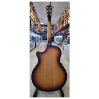 Cole Clark Angel 1 Southern Silky Oak Acoustic / Electric Guitar w/ Cutaway - Sunburst