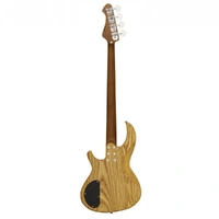 Aria 313MK2 Detroit Series 4-String Electric Bass Guitar in Open-Pore Natural Finish