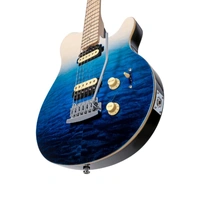 Sterling by Music Man  SUB Series AXIS Electric Guitar Spectrum Blue