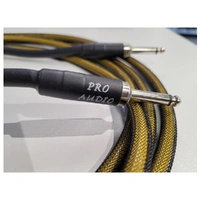 Analysis Plus Yellow Flex Oval Instrument Cable Black Mesh 3m