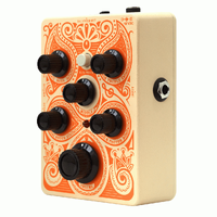 Orange Acoustic Guitar Preamp Pedal with XLR and 1/4" Outputs