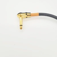 BBT Pancake Patch cable Right Angle 6 inch Gold Tip