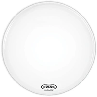 Evans EQ3 Resonant Coated White Bass Drum Head, No Port, 18 Inch