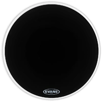 Evans Resonant Black Bass Drum Head, 22 Inch