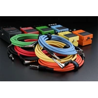 Boss BIC10A Right-Angle 1/4" to Straight 1/4" Instrument Cable - 10ft - Blue