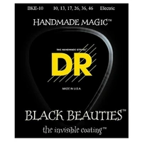 DR Strings Black Beauties Coated Electric Guitar Strings 10 - 46  4 SETS