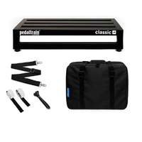 Pedaltrain Classic Junior Pedalboard + Voodoo Lab Mount Kit, Pedal Power 2 Plus