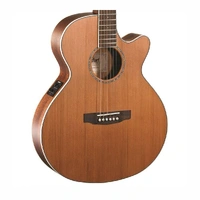 Cort SFX-CED Acoustic/Electric Guitar Natural w/ Pickup & Cutaway Fishman Pickup
