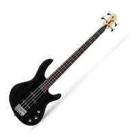 Cort Action Junior Short Scale Bass Guitar Open Pore Black 