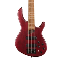 Cort Artisan B5 Plus AS RM 5-String Bass Guitar Open Pore Burgundy Red