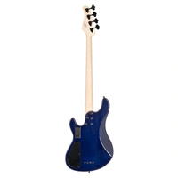 Cort GB-Fusion 5 String Electric Bass Guitar - Blue Burst W/ Grey Bag
