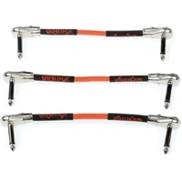 Orange CA038 Crush Right Angle to Right Angle Instrument Cable - 6 Inch (3 Pack)