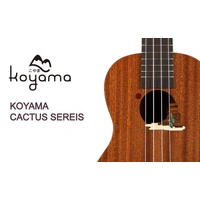Koyama Design Series Cactus Tenor Ukulele Solid Mahogany Top Aquila strings