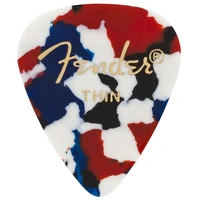 Fender Premium Celluloid Guitar Picks 351 Confetti Thin - 5 Picks