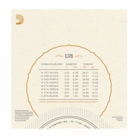 D'Addario EJ76 Phosphor Bronze Medium Gauge Mandola Strings loop End 15 - 52